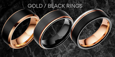 Gold And Black Rings