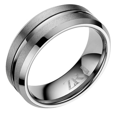 Mens Tungsten Ring 8mm